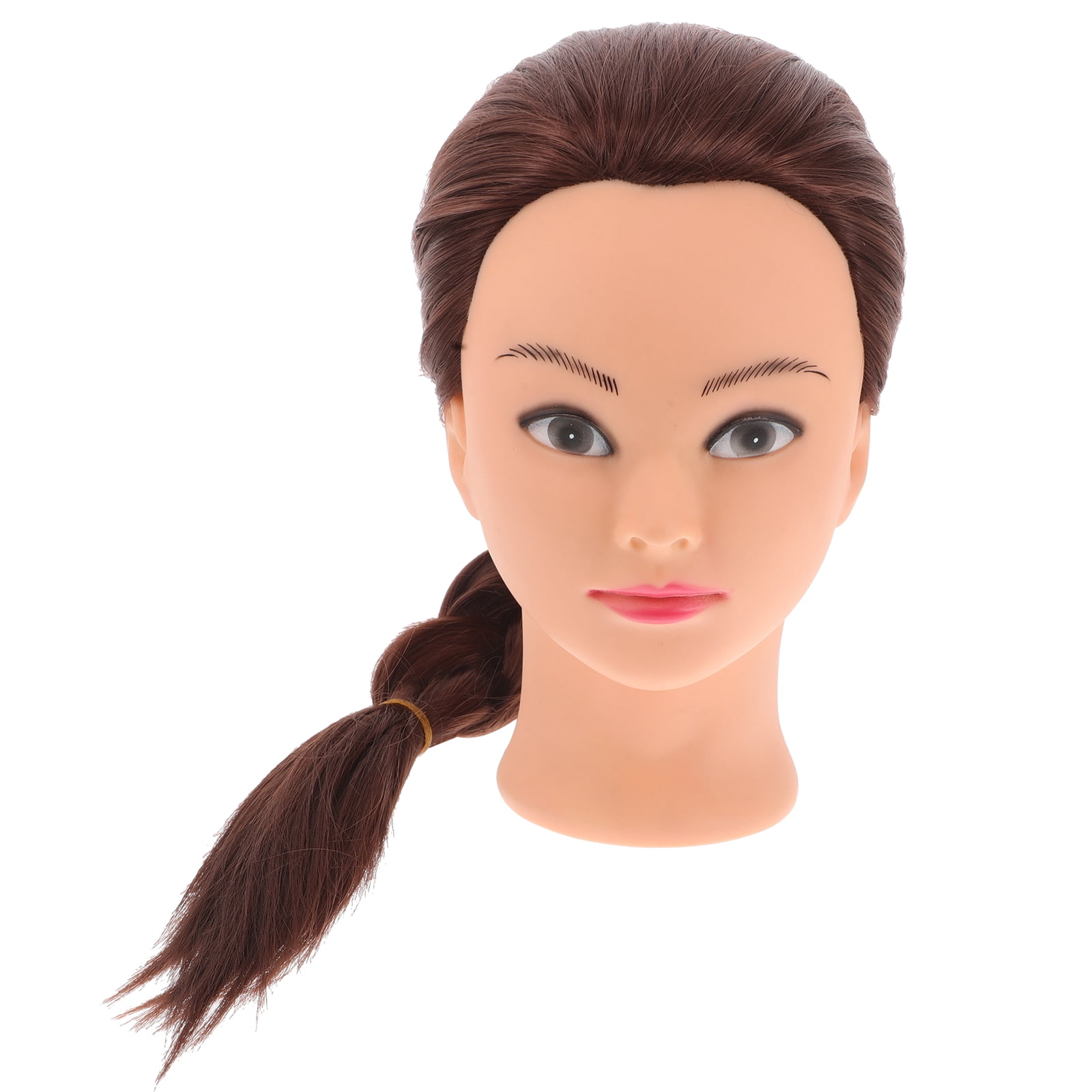 Zehuanyu Brown Hair Mannequin Model for Hair Styling Practice and Training Figurine
