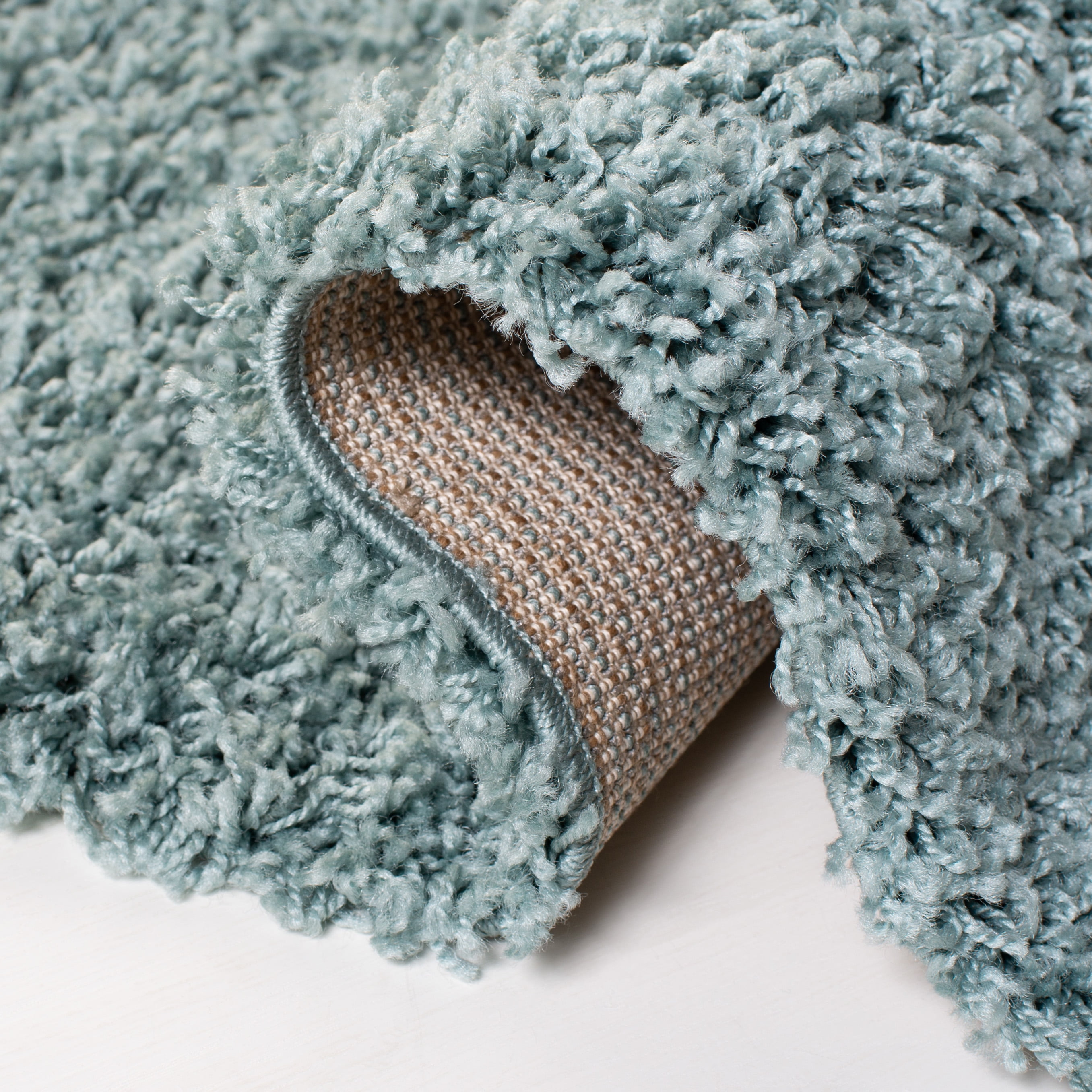Safavieh Athens Talia Solid Shag Runner Rug, Seafoam, 2'3" x 8'