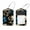 multicolored 5, variant on 2 Pcs Neon Animals Dinosaurs Pattern Luggage Tag for Suitcases, Leather Baggage Tags Identifiers for Travel, Stainless Steel Loop Name ID Label for Women Bag Backpack