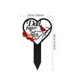 thumbnail image 4 of Metal Cemetery Grave Marker, Metal Iron Memorial Stake, 1 Piece Outdoor Lawn Cemetery Decoration, 4 of 9