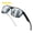 Black Silvery, variant on ReyDix Unisex Colorful Trend Full Frame Polarized Sunglasses Cycling Driving Sports Square Frame Sunglasses