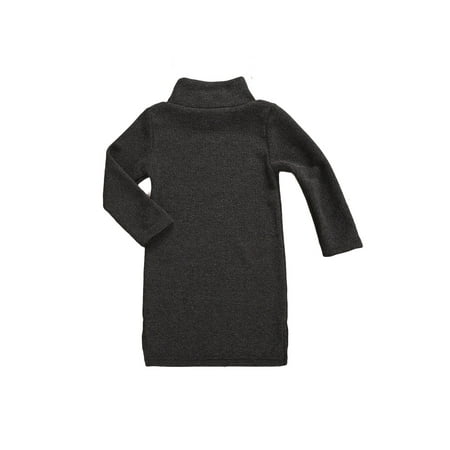 

LisenraIn Newborn Infant Toddler Baby Girls Warm Long Sleeve Turtleneck Dress Knitted Sweaters Dresses