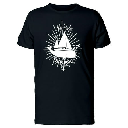 My Best Summer Sail Boat & Whale Tee Men's -Image by
