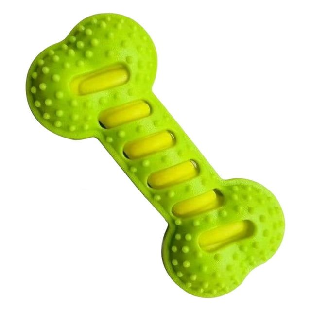Jouet Anneau Osseux Durable pour Chiot, Jeu Interactif à Mâcher pour la Dentition, Intérieur et Extérieur