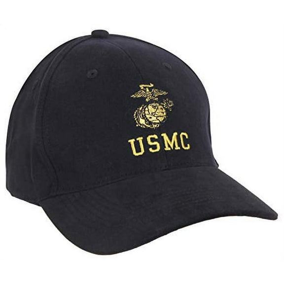 Rothco 4805 USMC with Eagle Globe & Anchor Insignia Cap, Black