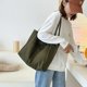 thumbnail image 4 of Bolso de hombro de lona, bolso de lona Simple y ligero de gran capacidad, Color puro, suave y a la moda, 4 of 8
