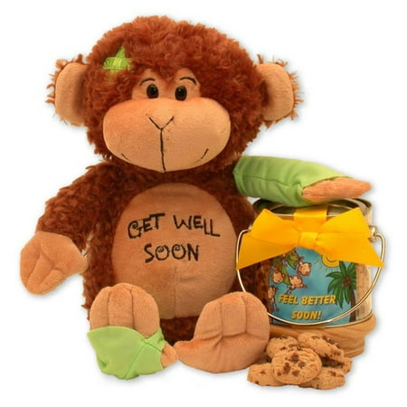 Gift Basket Drop Shipping Friend on the Mend Monkey and Cookie Pail Get well