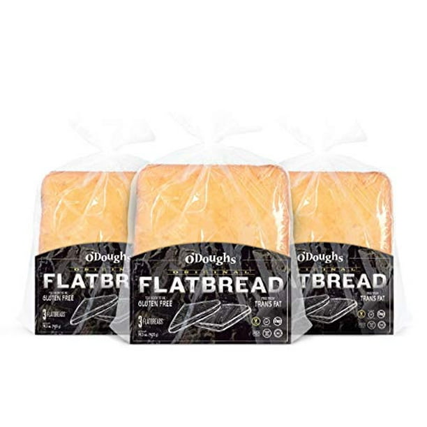 O'Dough Gluten Free Flatbreads, Original,14.4 Ounce [4 Packs]