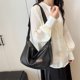 thumbnail image 3 of Bolsa de hombro para mujer negra, bolsa de mensajero, moda casual, tamaño S, 3 of 6