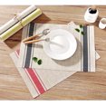 thumbnail image 4 of PVC Table Mat Dining Pad Place Mats Thicken Design Bowl Coaster Non-slippery Anti-Skid Washable Rectangle Multipurpose Bowl Cushion Red, 4 of 9