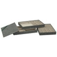 thumbnail image 6 of Household Essentials 3-Tier Jewelry Tray, Sturdy Chipboard With Polyester Linen Wrap, Polyester Felt Lining, Many Compartments for Easy Jewelry Access, Stackable, Stylish and Functional, Graphite, 6 of 6