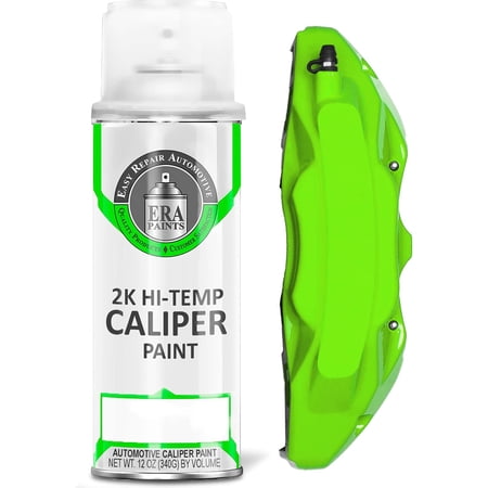 2K Brake Caliper Spray Paint – Green | High-Gloss Finish, 500°F Heat & Chemical Resistant | Chip-Resistant 12 oz Aerosol | Made in USA