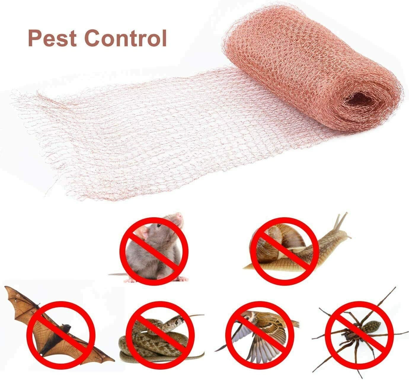 Bird 10mmwide 50FT/20FT Pure Copper Soffit Mesh Rodent Insect control 