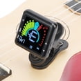 thumbnail image 3 of Clip-on Tuner, Clip-on Removable Rechargeable Picks Up The Sound By Vibration Electronic Tuner Supports 360 Rotation  For Home For Travel, 3 of 8