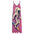 thumbnail image 3 of Space Astronaut Sleeveless Dress Women's Luxury Party Dress Birthday Dresses for Women, 3 of 6