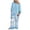 Light Blue, variant on ITSUN Women's 2 Piece Outfits Casual Wrap Chest Print Blouse Shirt 3/4 Sleeve Top Shorts Set Leisure Plus Size Lounge Matching Sets Green XXL