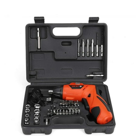 

RKSTN 48Pcs 4.2V Electric Screwdriver Toolbox with USB Lithium Battery Charging Tools Apartment Essentials Lightning Deals of Today - Summer Savings Clearance on Clearance