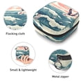 thumbnail image 3 of Seagull Sanitary Napkin Bag Period Purse Small Storage Bag Pouch Case Travel Organizer Zipper Pouch 4.7x6.6x6.6 in Velvet Oxford Cloth Sponge Fabric Storage Bag for Sanitary Napkins, 3 of 6