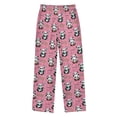 thumbnail image 2 of Wobogo Painted Heart Panda Long Pajama Pants Bottoms Soft Sleepwear with Pockets, 2 of 9