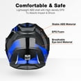 thumbnail image 4 of AHR RUN-M3 Modular Flip Up Helmet Full Face Dual Visor DOT Motorcycle Bike XXL, 4 of 9