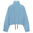 thumbnail image 2 of PUWEI Women's Casual Polka Dot Coats Lightweight High Neck Cropped Jacket with Pockets, 2 of 7