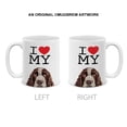 thumbnail image 2 of WIRESTER 11 Oz Ceramic Tea Cup Coffee Mug With Handgrip for Gifts, I Love My English Springer Spaniel Dog, 2 of 7