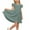 Green, variant on Plebaso Girls Cotton Dresses Ruffle Sleeve Button down Dresses Lightweight Summer Casual Plain Dresses