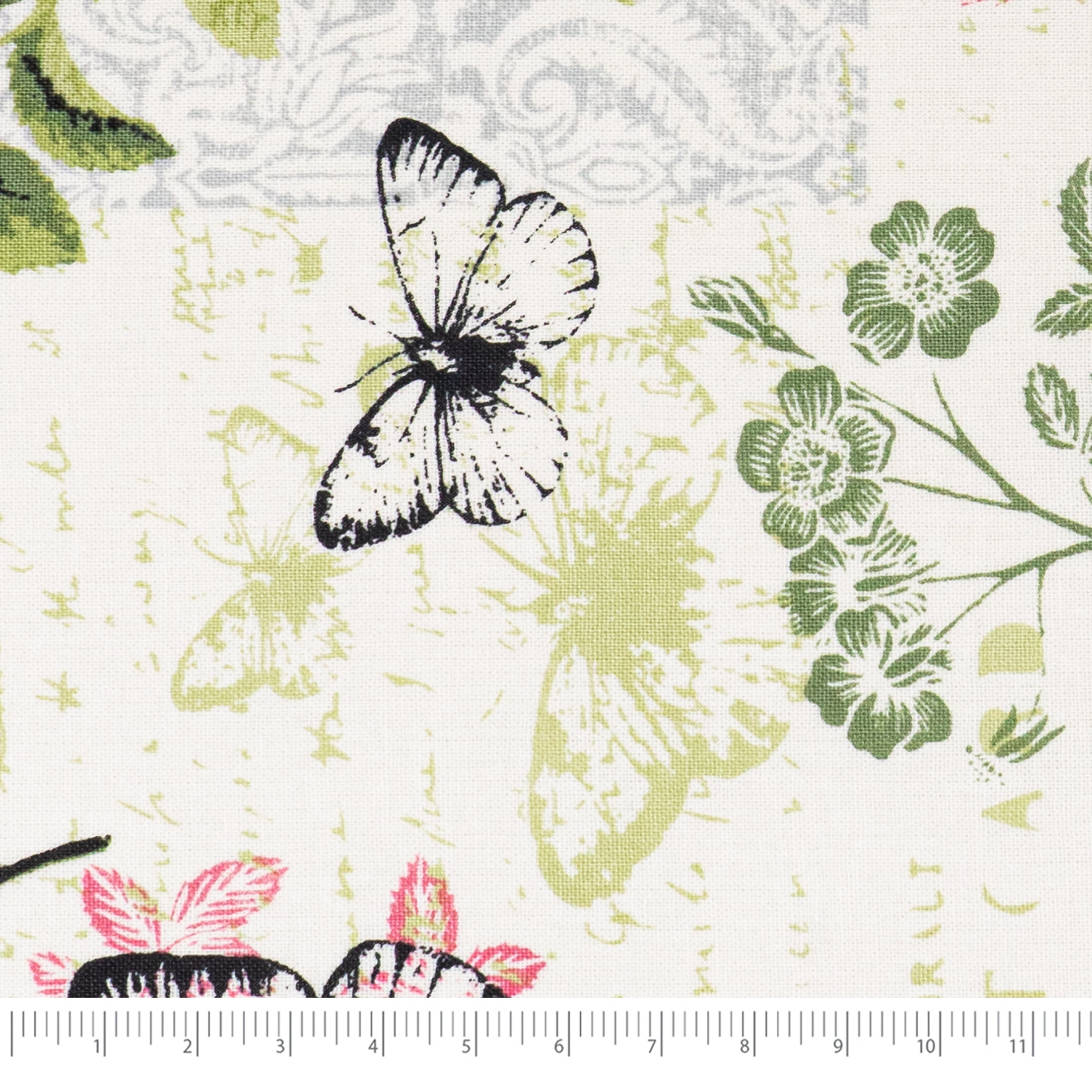 Waverly Inspirations 1 Yard Cut 100% Cotton Prints Fabric, Rose Cranbrry, 44" Wide for Quilting & Sewing