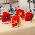 thumbnail image 4 of Farfi Sombrero de Navidad Asta Ligero Aumento de la atmósfera Hombres Mujeres Gorro de Navidad cálido para Navidad, 4 of 5