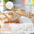 thumbnail image 2 of Thanksgiving Fall 4 Piece Duvet Cover Set Full Size Home Orange Pumpkin Maple Leaf Farm Soft Bedding Set Comforter Cover, 1 Duvet Cover 1 Flat Sheets and 2 Pillowcases, 2 of 9