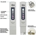 thumbnail image 3 of TDS-3 Portable Digital LCD Drinking Water Meter Tester Water Quality Meter Pen Temperature and PPM Water Purity Tester 0-9990 PPM Drinking Water Hydro, 3 of 5