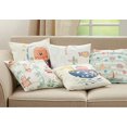thumbnail image 3 of Fennco Styles Flying Animals Design Decorative Filled Throw Pillow 16" W x 16" L - Multicolored Cushion for Kids Room, Playroom, Bedroom, Living Room, Nursery, Office Décor, 3 of 5