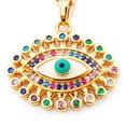thumbnail image 5 of Moon & Self Collar Iris Astral Ojo Turco Proteccion Baño Oro 18k Elegante, 5 of 5