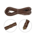 thumbnail image 3 of Faux Leather Braided Cord, Round Leather Bolo Tie String Rope, 3mm x 5m, Retro Dark Coffee, 3 of 6