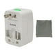 thumbnail image 1 of Travel Universal Adapter ABS Portable Wall International Plug Adapter for Black 100‑ 10A, 1 of 4
