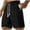 Black, variant on Teissuly Solid Color Men's Loose Sports Shorts With A Five Piece Waist And Drawstring Casual Shorts For Men's Shorts