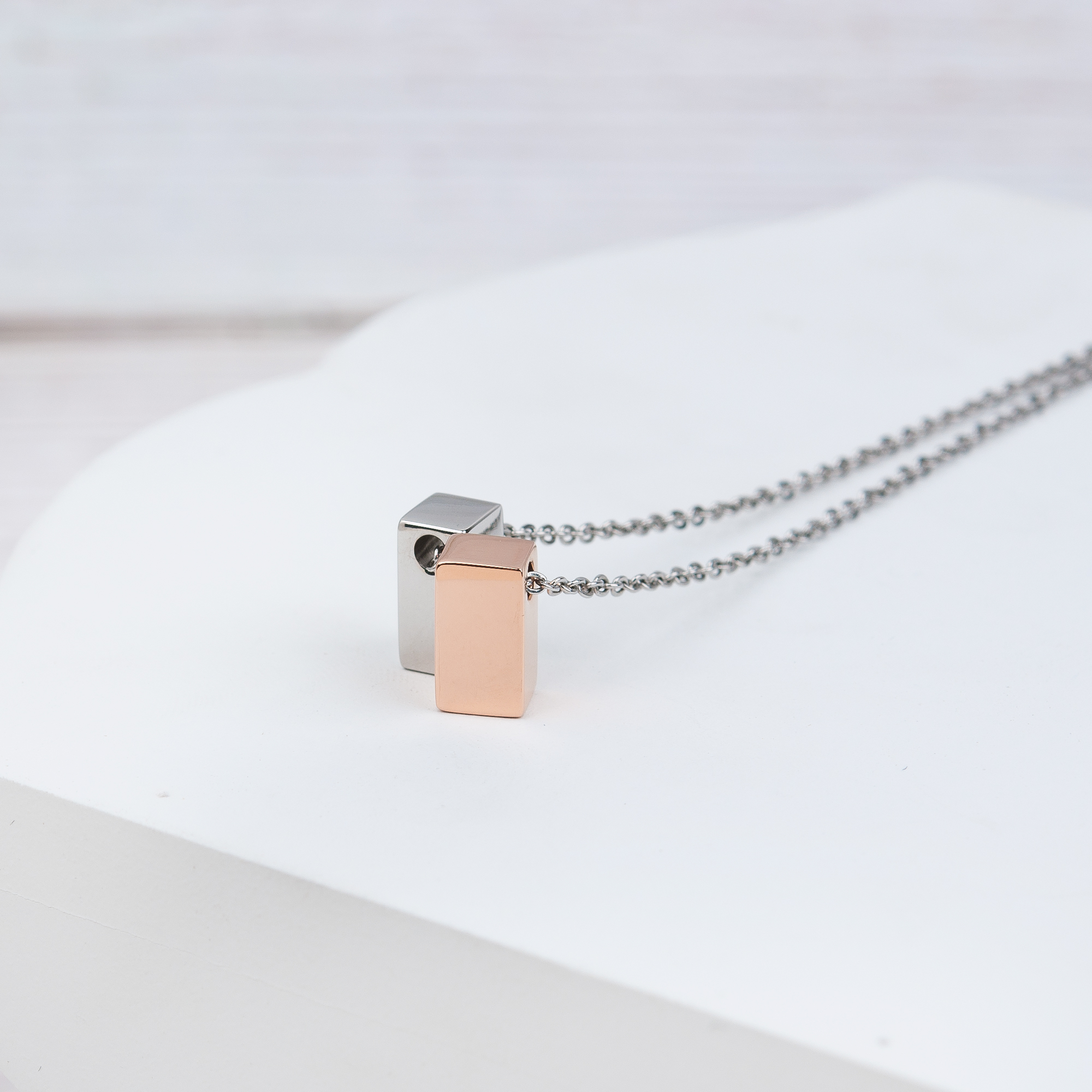 Unbiological Mom Mother's Day Gift for Mom, Mother in Law Gift, Mother's Day Gift Box, Mother's Day Gift Idea, Gift for Mom, Jewelry For Mother[Silver and Rose Gold Cube,Purple Gradient]