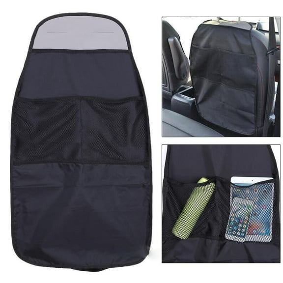 SPRING PARK Car Seat Back Protector Cover for Children Babies Kick Mat Protect From Mud Dirt color Black