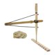 thumbnail image 3 of Bow Drill Práctica Primitiva Kit de Encendedor de Fuego Herramienta de Supervivencia Al, 3 of 9