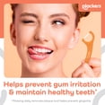 thumbnail image 3 of Plackers® Gum Defense Floss Picks with Vitamin C, Energizing Tangerine Flavor, GentleFloss, 75 Count, 3 of 7