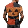 thumbnail image 7 of T Shirts for Men Halloween Print Short Sleeve V Neck Tees Pull on Funny Causal Shirts, M, 7 of 7