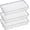 3 Pack 12"x6" Clear Plastic, variant on 6 Set Clear Junk Drawer Organizer Vanity Curlery Utensil Makeups Organizer for Kitchen 12'' X 3''
