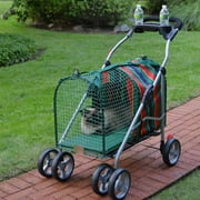 Kittywalk Original Pet Stroller SUV Striped 31” x 16” x 37.5"