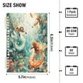 thumbnail image 3 of WOBOGO Mermaid Plays Music Notebook College Horizontal Grid Paper Ink Spill Resistant Water Resistant Cover 8.3x5.7x0.4in, 3 of 8