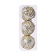 thumbnail image 3 of Hvmvliv Champagne-colored Sparkling Sequin Christmas Ball Tree Decoration Metallic Finish Ornament White, 3 of 6