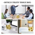 thumbnail image 7 of Leather Tissue Box Cover Square - Sunflowers Aesthetic Floral Waterproof Tissue Box Holder Paper Case Organizer Dispenser for Modern Home Office Room Home Bathroom Decor, 7 of 7