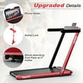 thumbnail image 3 of Gymax Motorized Treadmill Folding Under Desk Electric Treadmill W/APP Red, 3 of 10