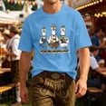 thumbnail image 2 of XIAOCHA Men's Oktoberfest Cartoon Print T Shirt Short Sleeve Bavarian Holiday Graphic Tee, 2 of 4