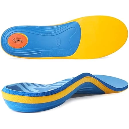 Heavy Duty Support Plantar Fasciitis Orthotic Insoles - 220+ LBS Arch Support, Relieve Flat Feet, Heel Pain, Overpronation, Shock Absorbing and Breathable Insoles, Suitable for Men and Women