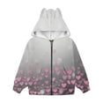 thumbnail image 4 of YunPes Cute Cat Ear Hoodies for Girls Heart Graphic Hooded Jacket Zip up Oversized Aesthetic Sweatshirts Valentines Day Fleece Coats, 4 of 4